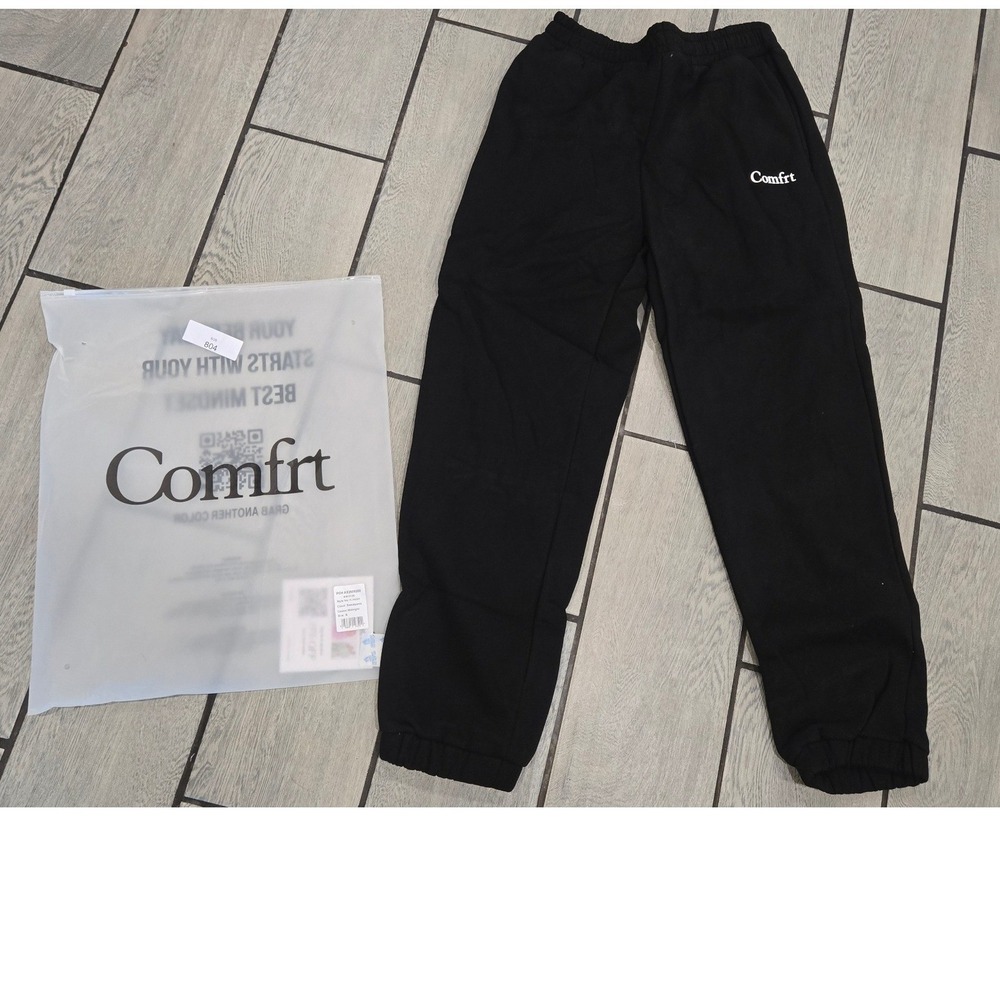 Comfrt Cloud Sweatpants Midnight Black Joggers KJUH21 Small NWT